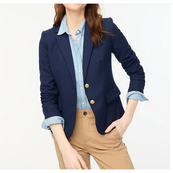 J.Crew Navy Original Schoolboy Blazer Size 2 - Picture 8 of 8
